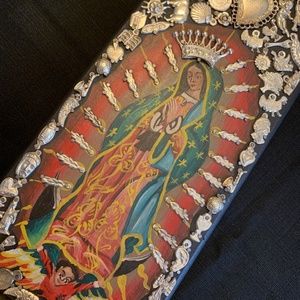 Virgin de Guadalupe Plaque Mexican Folk Art
